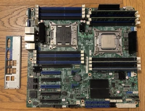 Intel Server Board S2600CP Dual Socket LGA2011 1xE5-2680v2 64GB DDR3 MB+CPU+RAM - Picture 1 of 3