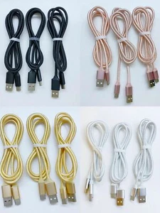 Cargador Micro USB de 3 Unidades Cable de carga rápida para Samsung Androi - Picture 1 of 10