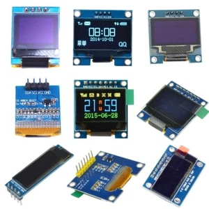 0.91/0.95/0.96/0.66/1.3 inch 4/7Pin I2C SPI OLED LCD LED RGB Blue Yellow/White - Picture 1 of 13