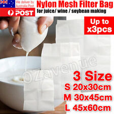 3 Nut Tea Milk Fruit Juice Nylon Mesh Filter Bag Fish Tank Reusable Net Strainer