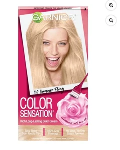 1 Garnier Color Sensation Hair Color 9.0 Summer Fling Light Natural Blonde Dye** - Picture 1 of 7