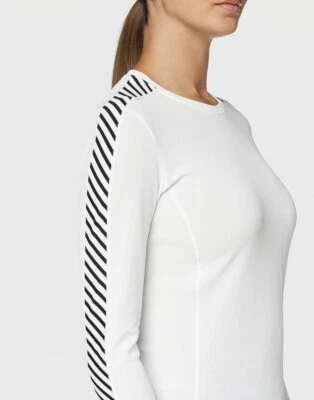 Top Helly-Hansen para mujer HH LIFA capa base doble talla 2XL blanco Foto 1 de 4