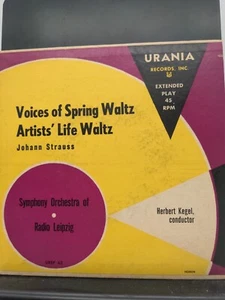 Johann Strauss Voices of Spring Waltz Artists Life Waltz 45 RPM - Imagen 1 de 6