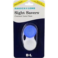 Bausch & Lomb Sight Savers Contact Lens Case Leak Proof Heavy Duty Plastic 1ct