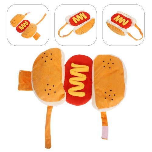 VETEMENTS Costume cane hamburger cucciolo cappotto inverno Natale cane costume cane cosplay