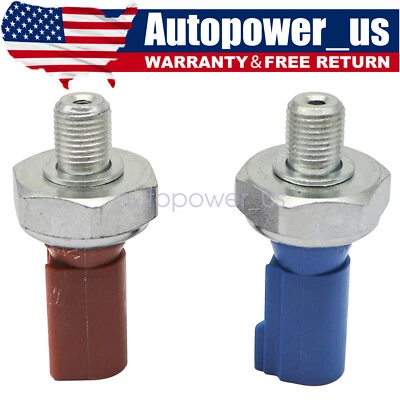 2pcs Oil Pressure Sensors Brown & Blue Switch Set Fit for Audi A4 Q5 TT VW Jetta - Image 1 of 4