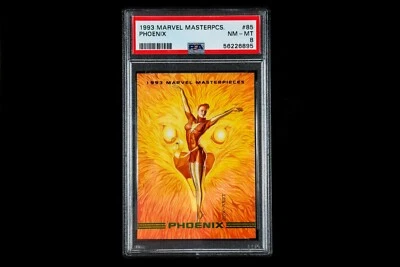 1993 Marvel Masterpieces Pheonix  PSA 8 Great Sharp Card Fresh Grade  - Image 1 of 2