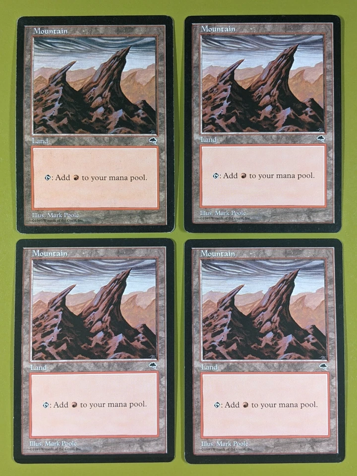 Mountain (Right) x4 Tempest 4x Playset Magic the Gathering MTG - Image 1 of 1