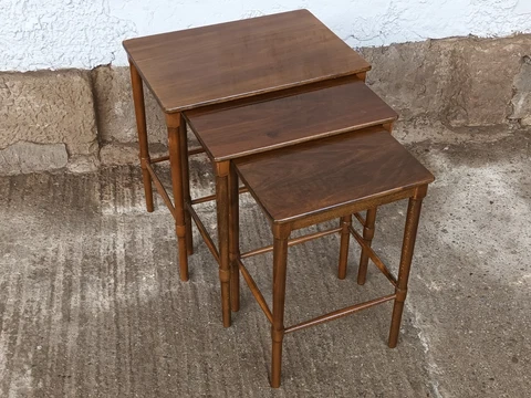 Nesting Tables 3x Vintage Side Table Coffee Table Danish 60er Cover