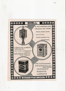 # advertising pubblicita' werbung SHELL lubrificanti da preferire perche'. -1928 - Foto 1 di 1