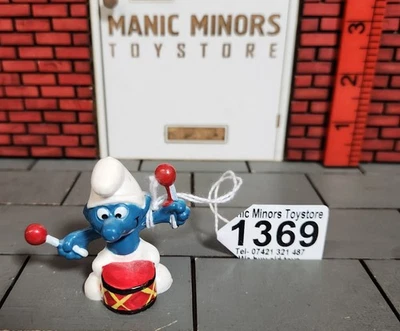 Smurf Smurfs Schlumpf Figure - Peyo / Schleich - Drummer - 20009 - #1369 - Image 1 of 2