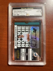 2003 Playoff Contenders Dave Wannstedt Rookie Auto 224/574 Five Star Grading 9 - Picture 1 of 2