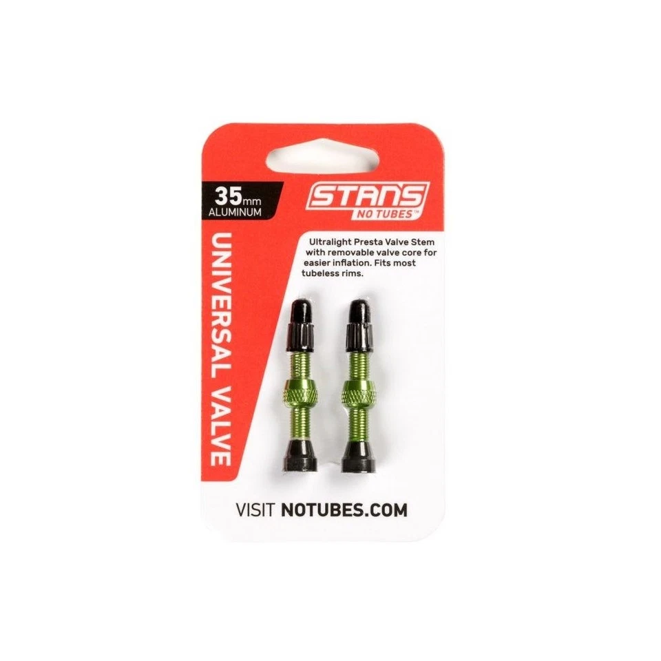 Stans NoTubes - VALVE STEM PAIR UNI AL PRESTA 35MM GREEN - Bild 1 von 1