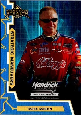 2009 Press Pass Stealth Chrome #21 Mark Martin /99 NASCAR Strategic Maneuvers - Image 1 of 2