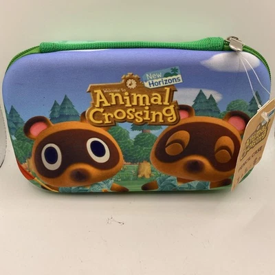 Nintendo New Horizons Animal Crossing Tela Moldeada Cremallera Estuche para Lápices 8"x5" NUEVO Foto 1 de 4