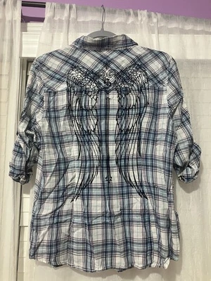 Sinful by Affliction Angel Wings Top - Image 1 of 4