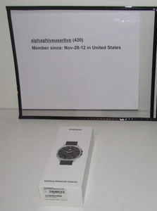 Samsung Galaxy Watch 8 Classic en acier inoxydable 46 mm BT/WIFI, noir - (2025) neuf - Photo 1 sur 3