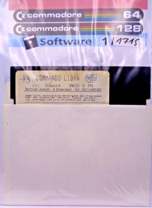 COMMODORE 64/128 -- COMMANDO LIBIA (DOMARK - DISCO) - Foto 1 di 2