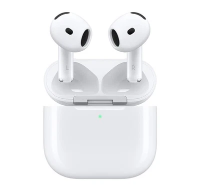 Apple AirPods 4 with USB-C Charging Case 4th Gen White - Image 1 of 4