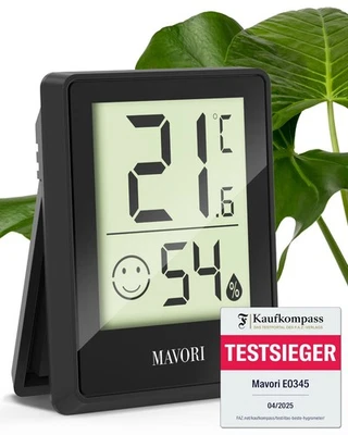 Thermometer Hygrometer Thermo-Hygrometer Digital Temperaturmesser Raumklima LCD - Bild 1 von 4