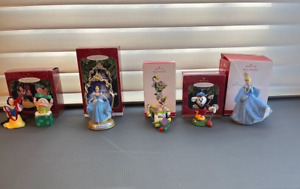 Lot of 5 Hallmark Disney Cinderella Keepsake Ornaments