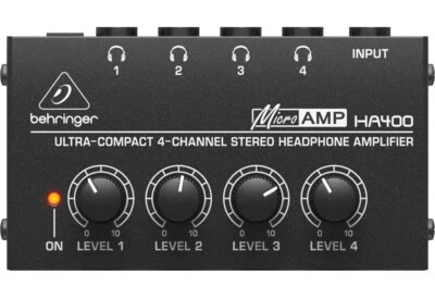 4033653010856 Behringer HA400 - ultra-Compact 4-Channel Stereo Headphone Amplifi - Image 1 of 3