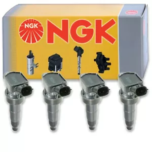 4 pcs NGK Ignition Coil for 2010-2014 Hyundai Genesis Coupe 2.0L L4 - Spark ho - Picture 1 of 5