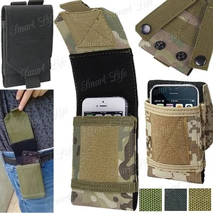 Universal Army Camo Bag For Mobile Phone Belt Loop Hook Case Cover Pouch Holster - Picture 1 of 2