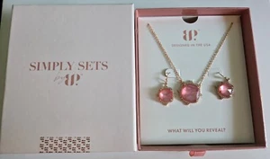 NEW Bomb Party Simply Sets The Natalia Set Mother Of Pearl Rose Gold Plating - Picture 1 of 4