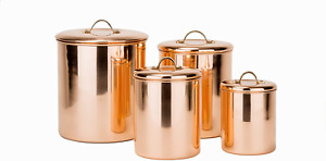 Old Dutch 4 Piece Copper Canister Set