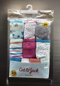 Cat & Jack Girls 10 Pack Cotton Girlshorts Underwear Prints & Solids NWT Sz: 10 - Picture 1 of 4