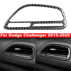 Passenger Side Air Vent Outlet Carbon Fiber Trim For Dodge Challenger 2015-2020 - Picture 1 of 12