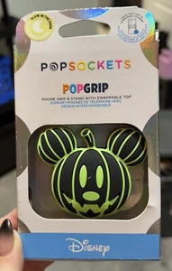 PopSockets PopGrip Mickey Mouse Pumpkin PopOut Glow In The Dark Phone Grip Stand - Photo 1 sur 2