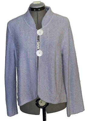 "Cárdigan suéter de algodón/rayón Pit to Pit 19"" L 22"" de colección ver nota" Foto 1 de 4