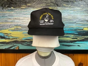 St. Croix WI Casino Snap Back Hat Baseball Brimmed Black Turtle Gold Giveaway - Picture 1 of 9