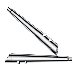 SHARKROAD 4.4"Slip On Mufflers for Harley Touring 95-16 Models Deep Rumble Sound - Picture 1 of 9