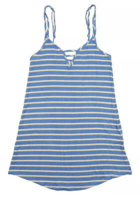 Camisón Jenni Jennifer Moore para mujer 2XL escalera frontal quimise rayas azules Foto 1 de 4