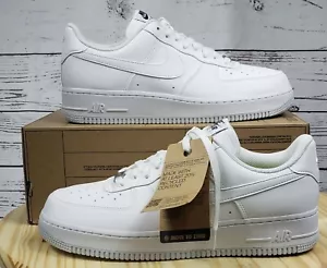 Mujer NIKE AIR FORCE 1 '07 NEXT NATURE Blanco/Plata Metálico/Blanco Talla 12/M10.5 - Imagen 1 de 10