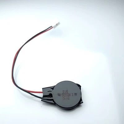 3V Lithium Coin Cell CR2032W 2 Pin with Cable and Plug CMOS Battery Bios - Image 1 of 4