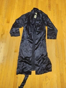 New Majestic Navy Silk Robe Size S/M - Picture 1 of 3