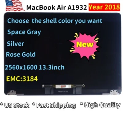 NEW For MacBook Air 13'' A1932 Year 2018 EMC3184 Retina LCD Screen Replacement - Image 1 of 4