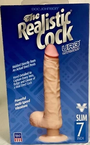 The Realistic Cock Ur3 Slim Vibrating 7 inch - Picture 1 of 3