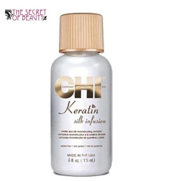 Farouk CHI Keratin Silk Infusion Damaged Dry Hair Treatment Serum Repair 15ml UK - Image 1 of 1
