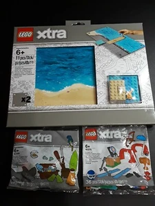 Lot of 3 LEGO XTRA 853841 Sea Playmat, 40341 Sea Accessories, 40375 Sports Acces - Picture 1 of 7