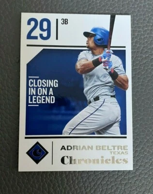 2018 Panini Chronicles Baseball Adrian Beltre #34 Texas Rangers - Image 1 of 2