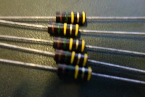 5 EA Stackpole hergestellt in den USA RCR32G154JS 150K 1W 5 % Carbon Comp Widerstände - Bild 1 von 2