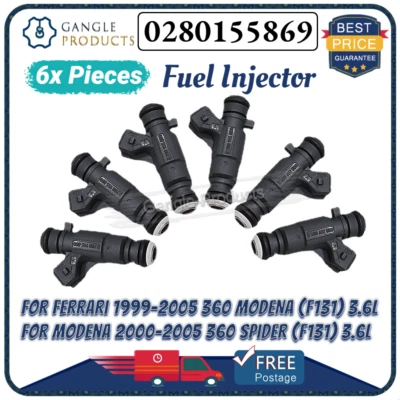 NEW 6pcs 0280155869 Fuel Injector For Ferrari F 360 Maserati 4.2 F136 V8 — 第 1/4 张图片