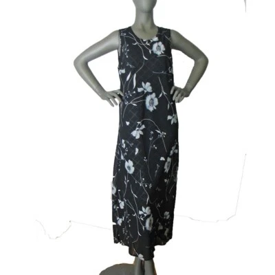 Vestido Mme Gabrielle Talla 16, 2 Capas Poli Floral con Rejilla Base Antiarrugas Foto 1 de 4