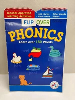 Flip Over Phonics Large 19x13" Classroom Chart Homeschool Learning to Read K-2 - Image 1 of 4