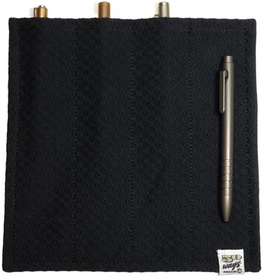 50 WAYS POCKET POCKET HANK Everyday Carry EDC Black 4 Pocket Pen Roll - Image 1 of 3